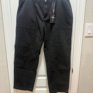 Classic Black Straight Leg Women's Pants